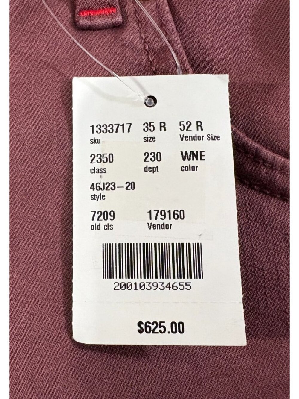 Marco Pescarolo Napoli Nerano M18 5-Pocket Chino Pants sz EU 52 US 35 made Italy - Picture 11 of 16